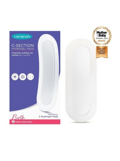 Soothing hydrogel pads after cesarean section, Lansinoh 2 pcs.