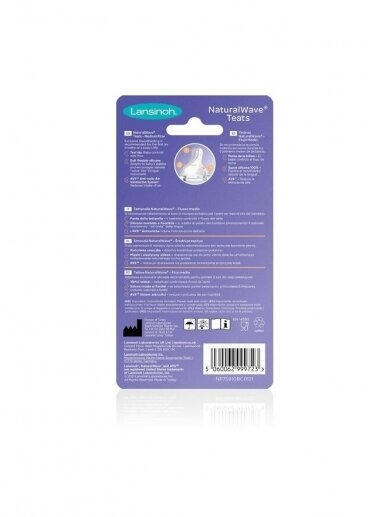 Natural wave treats, medium flow, 2 pcs. by Lansinoh 2 Natural wave treats, medium flow, 2 pcs. by Lansinoh 2