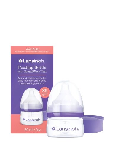 Lansinoh feeding bottle with teat Momma, 60ml 0m+