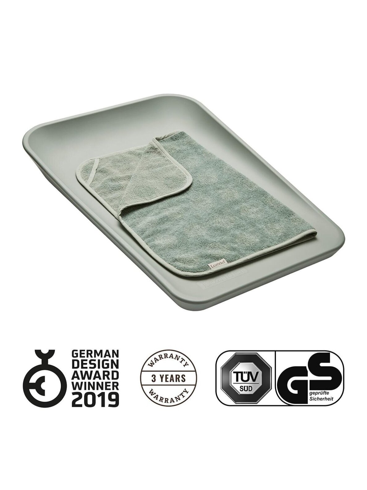 Leander Matty™ Changing mat, Sega green 3 Leander Matty™ Changing mat, Sega green 3