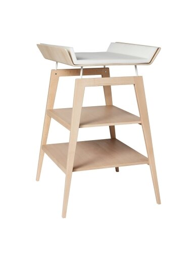 LEANDER LINEA™ CHANGING TABLE W. FOAM CUSHION, BEECH LEANDER LINEA™ CHANGING TABLE W. FOAM CUSHION, BEECH