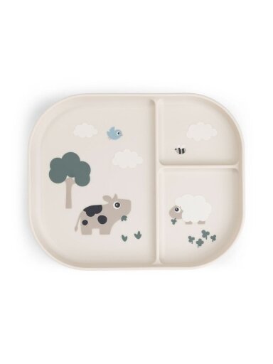 Foodie compartment plate, Done by Deer (Tiny Farm Sand) Foodie compartment plate, Done by Deer (Tiny Farm Sand)