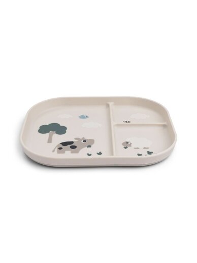 Foodie compartment plate, Done by Deer (Tiny Farm Sand) 1 Foodie compartment plate, Done by Deer (Tiny Farm Sand) 1