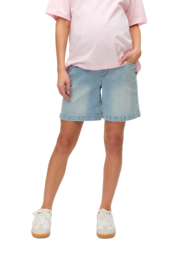 MLOSLO maternity shorts, Mama;licious light blue