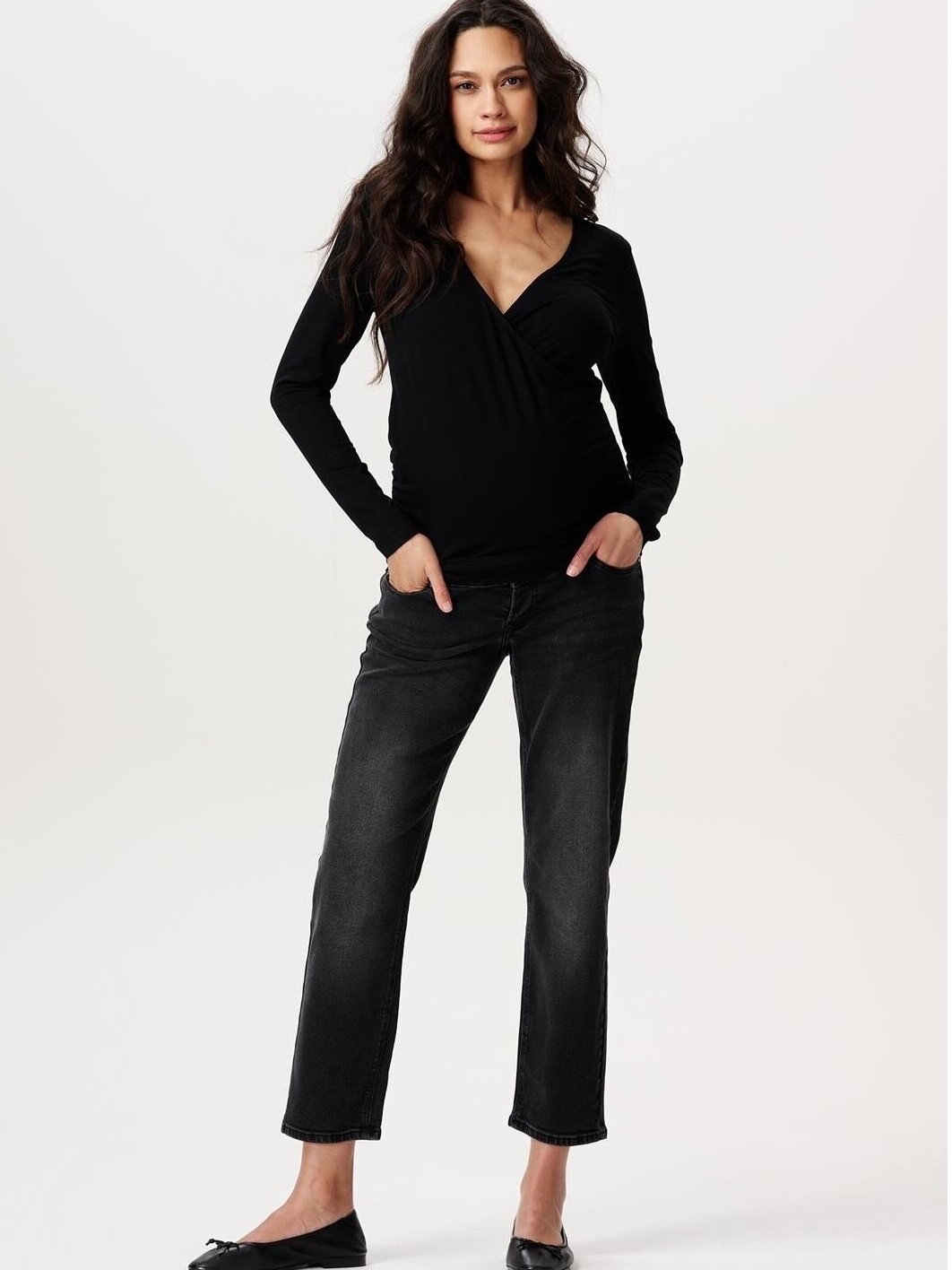Nursing shirt Langu - Black 2 Nursing shirt Langu - Black 2