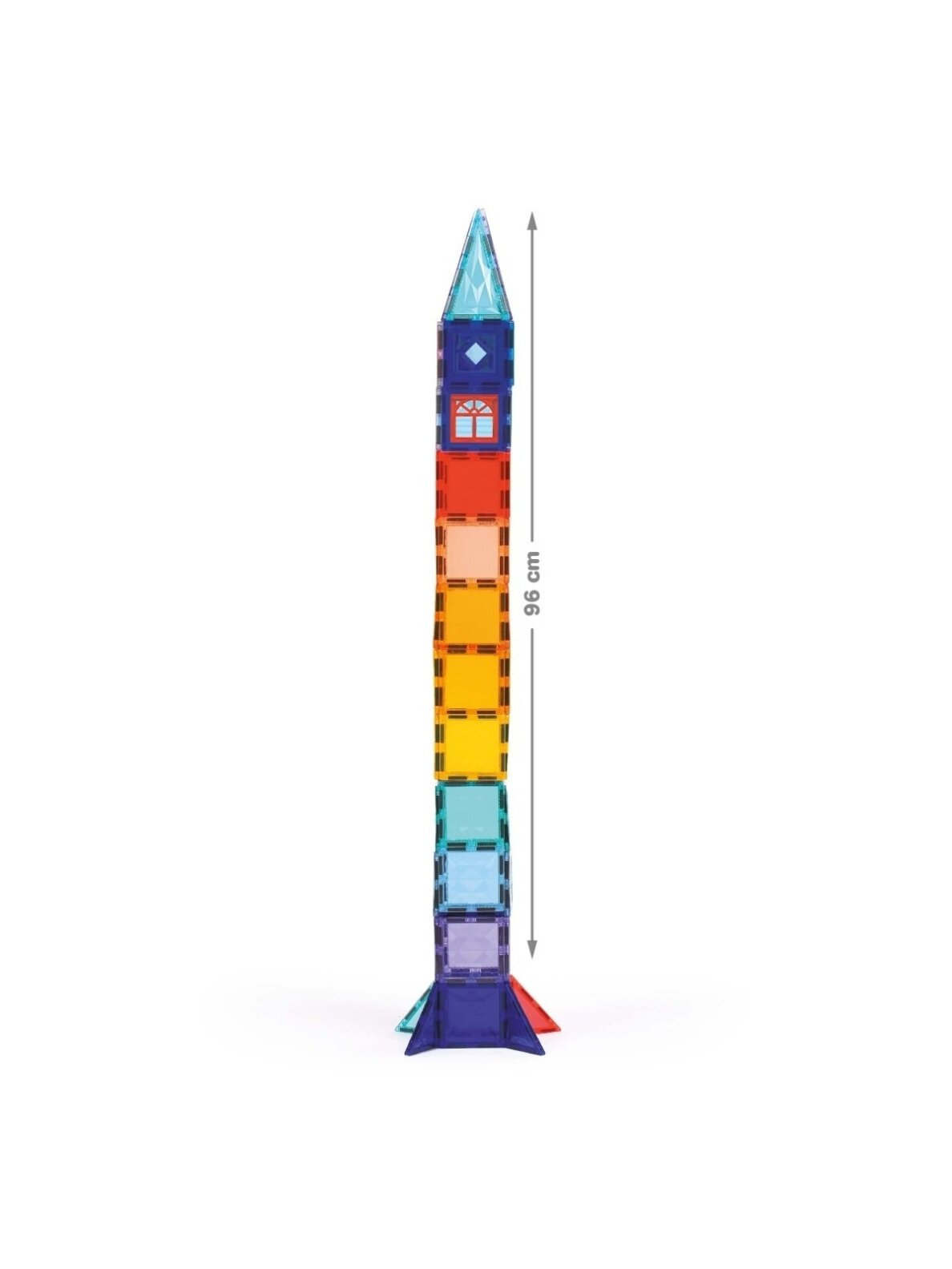 Magnetic construction set XXL, 100 pieces, LUDI Magnetic construction set XXL, 100 pieces, LUDI
