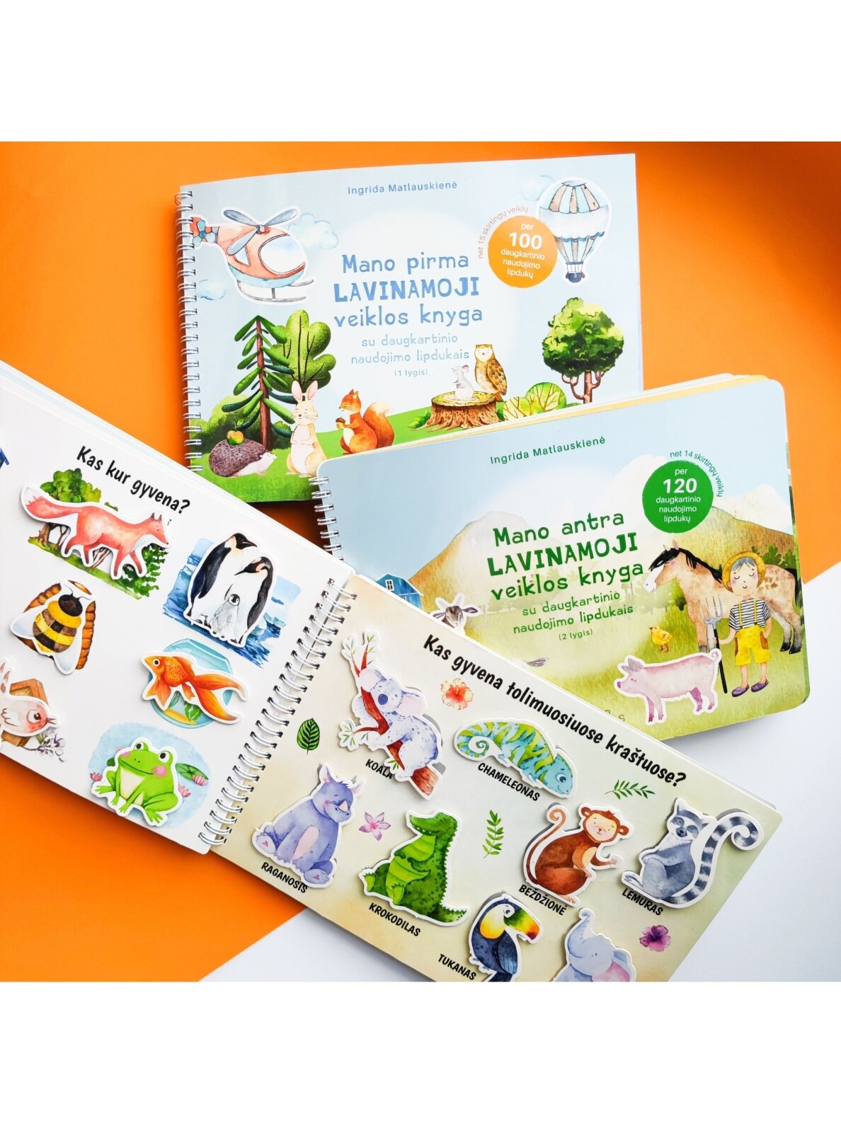My third educational activity book with reusable stickers, Skilsas 7 My third educational activity book with reusable stickers, Skilsas 7