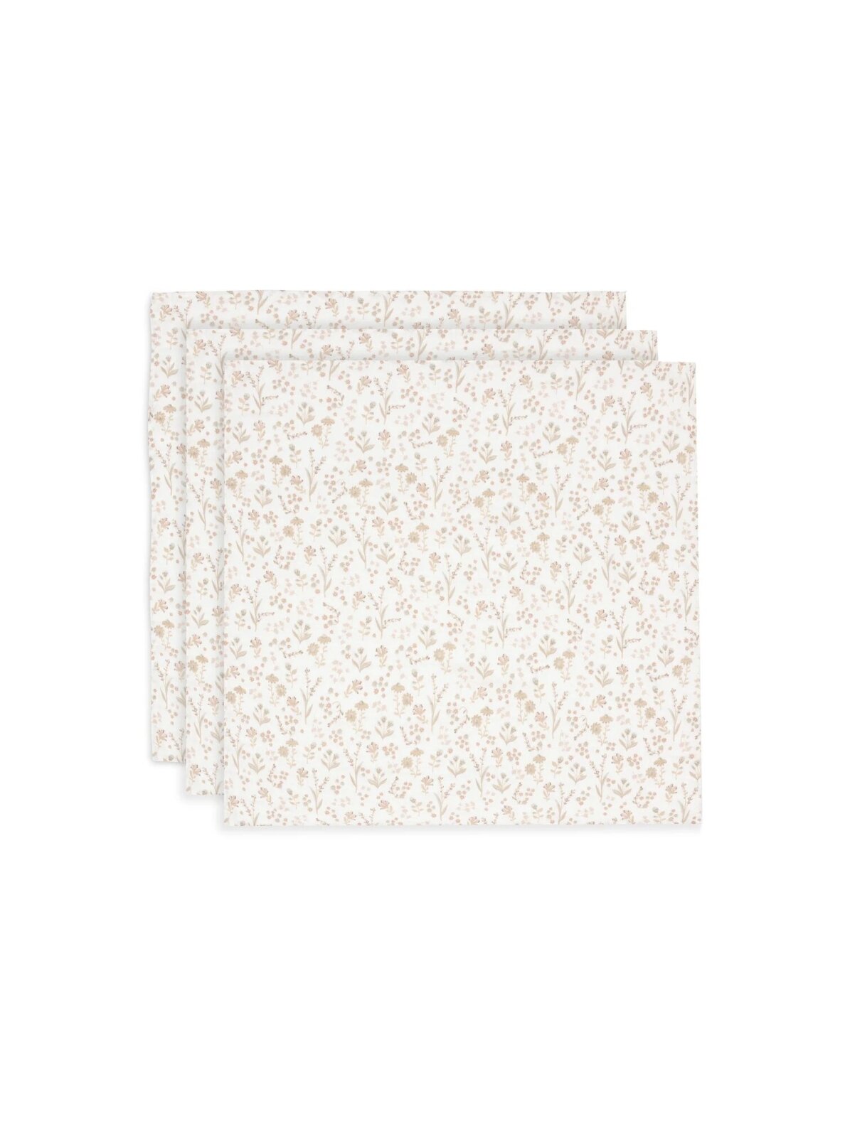 Gauze (muslin) diaper set, 3pcs., 70x70 Jollein Bloomy 1