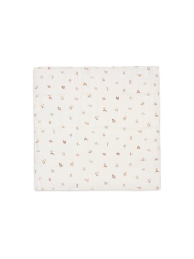 Gauze (muslin) diaper set, 3pcs., 70x70 Jollein Animal friends