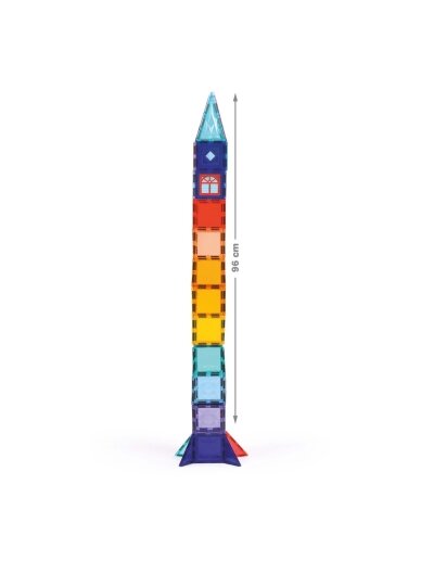 Magnetic construction set XXL, 100 pieces, LUDI Magnetic construction set XXL, 100 pieces, LUDI