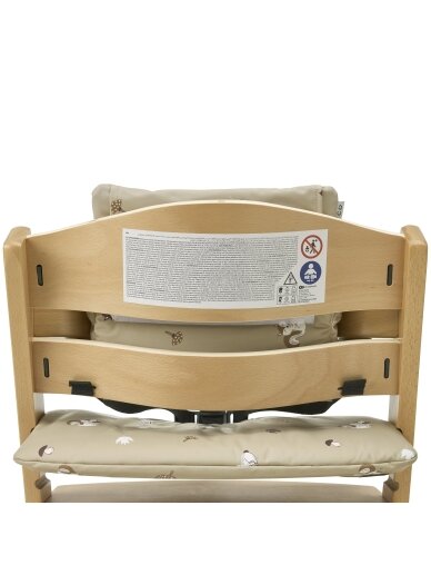 Highchair cushion for growth chair, Meyco Baby (Forest animal sand) 7 Highchair cushion for growth chair, Meyco Baby (Forest animal sand) 7