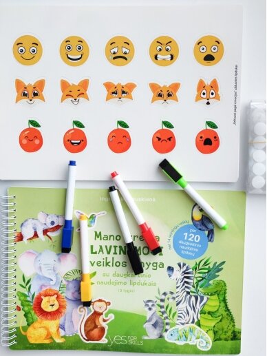 My third educational activity book with reusable stickers, Skilsas 1 My third educational activity book with reusable stickers, Skilsas 1