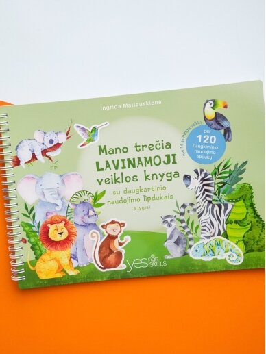 My third educational activity book with reusable stickers, Skilsas My third educational activity book with reusable stickers, Skilsas