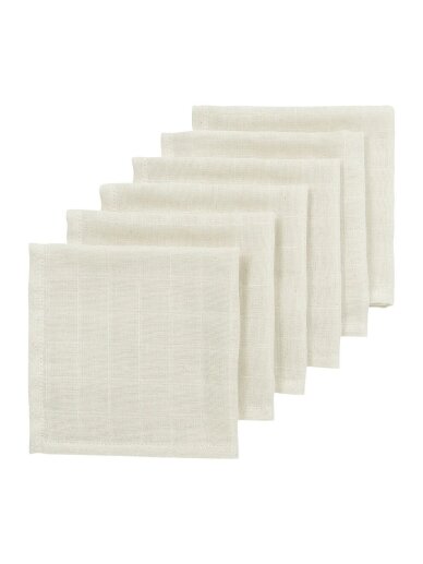 Muslin diapers set, 6 pcs. 30x30, Meyco Baby (Nature)