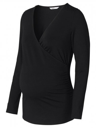 Nursing shirt Langu - Black Nursing shirt Langu - Black
