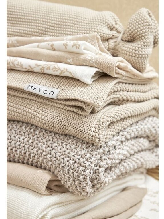 Muslin diapers set, 3 pcs. 30x30, Meyco Baby (Branches sand) 1 Muslin diapers set, 3 pcs. 30x30, Meyco Baby (Branches sand) 1