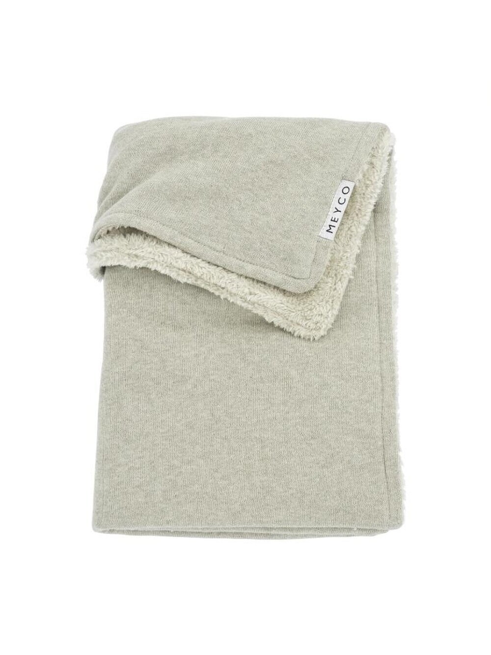Meyco Blanket Knit Basic Teddy, Sand Melange, 75x100 cm Meyco Blanket Knit Basic Teddy, Sand Melange, 75x100 cm