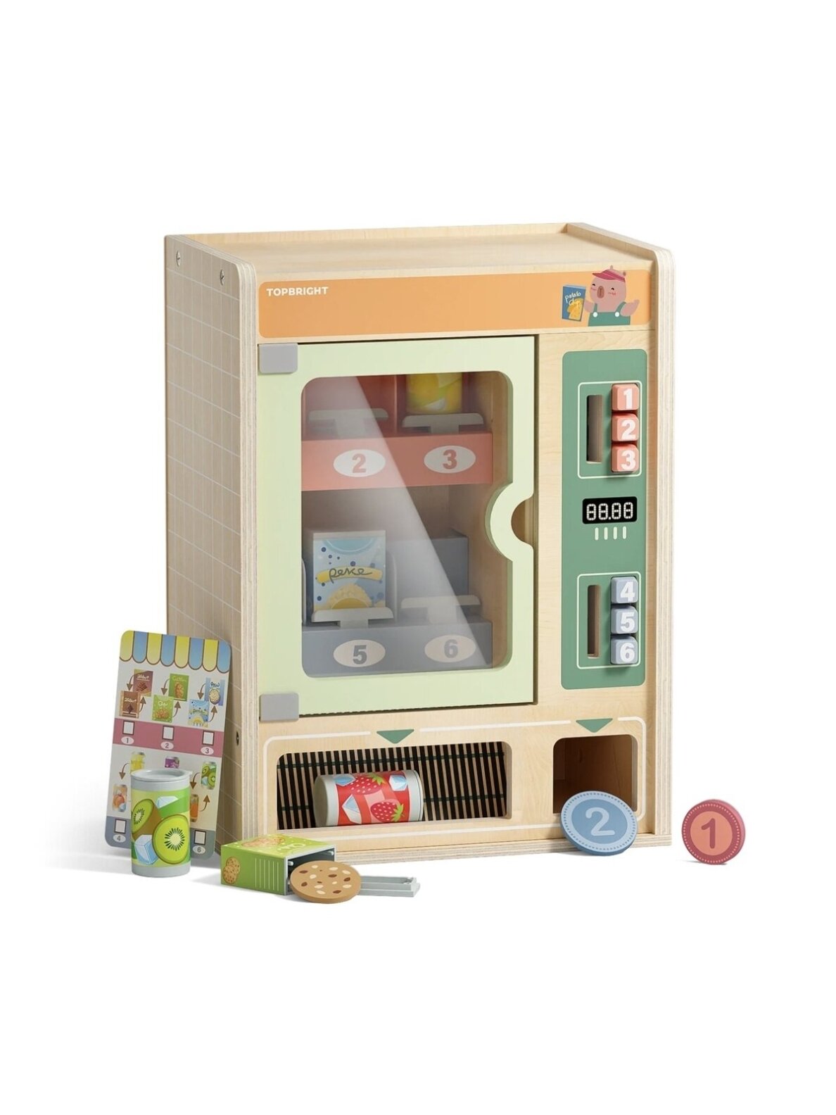 Shop & Go Wooden Vending Machine, Top Bright Shop & Go Wooden Vending Machine, Top Bright