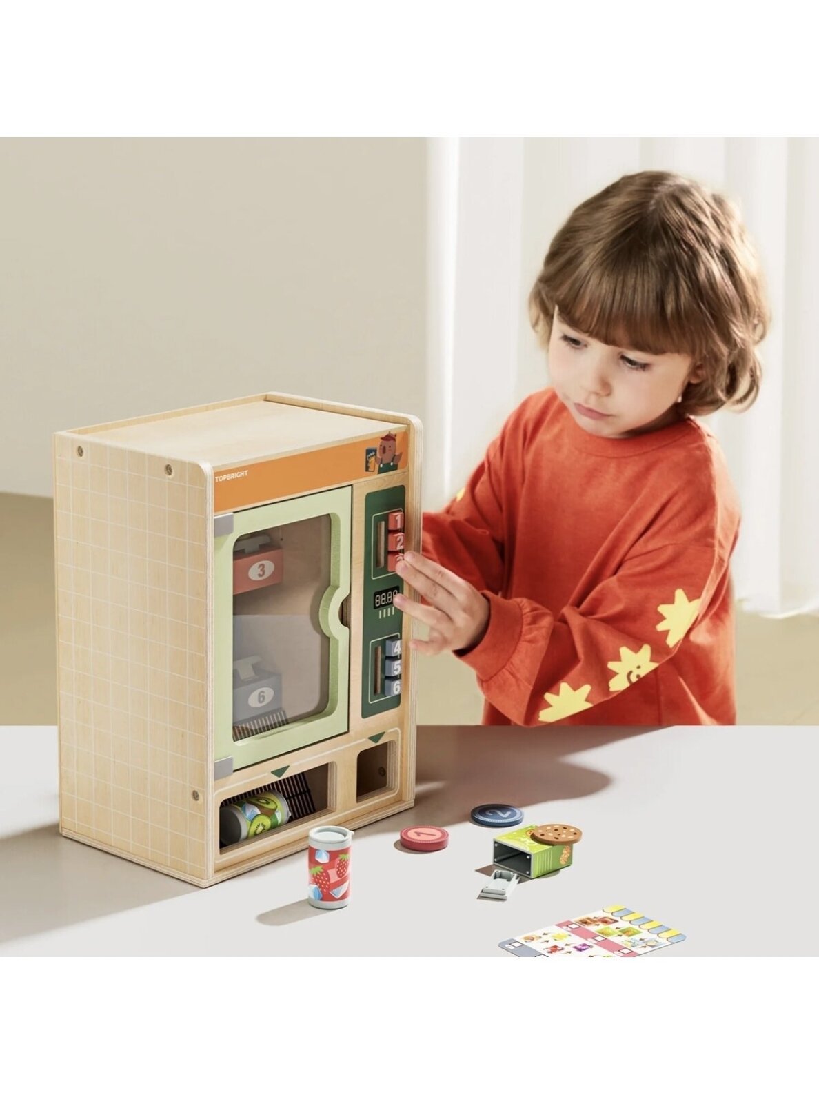 Shop & Go Wooden Vending Machine, Top Bright 2 Shop & Go Wooden Vending Machine, Top Bright 2