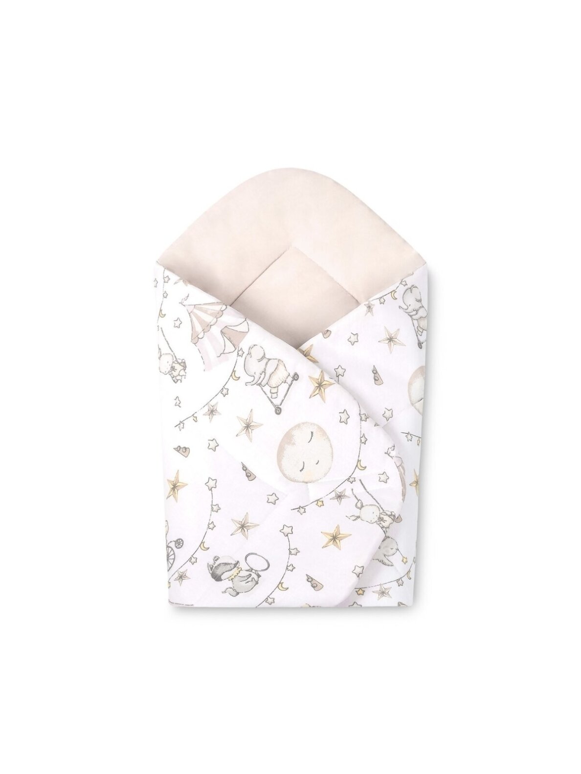 Cotton Baby Wrap 75x75 cm, Circus Pink, Sensillo