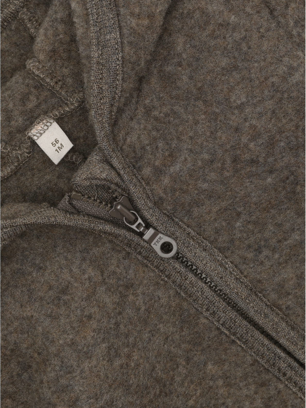 Merino wool jumpsuit with hood HUTTEliHUT Brown melange 1 Merino wool jumpsuit with hood HUTTEliHUT Brown melange 1
