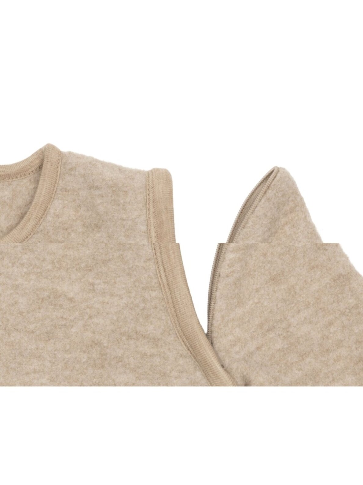 Merino Wool Sleeping Bag with Removable Sleeves 60 cm, TOG 2.0 - 2.5, Jollein, (Natural) 2 Merino Wool Sleeping Bag with Removable Sleeves 60 cm, TOG 2.0 - 2.5, Jollein, (Natural) 2