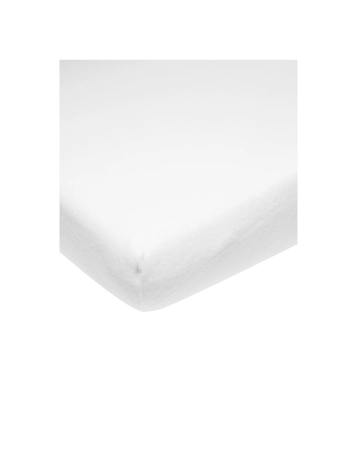 MEYCO BABY Molton Stretch protective fitted sheet, white, 60x120 cm, 2 pcs