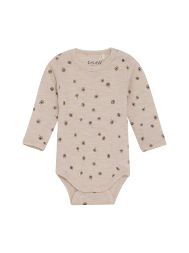 Merino wool bodysuit, CeLaVi, (Pink)