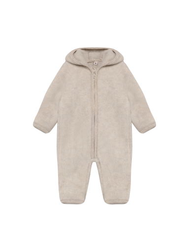 Merino wool jumpsuit with hood HUTTEliHUT Beige