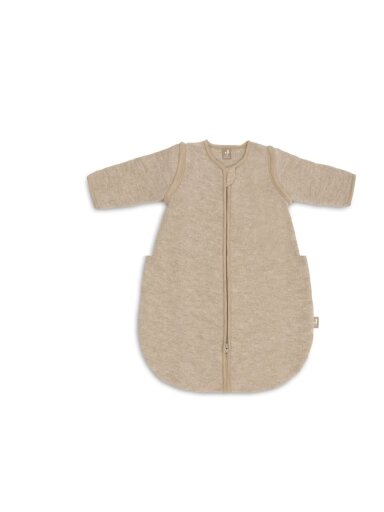 Merino Wool Sleeping Bag with Removable Sleeves 60 cm, TOG 2.0 - 2.5, Jollein, (Natural) Merino Wool Sleeping Bag with Removable Sleeves 60 cm, TOG 2.0 - 2.5, Jollein, (Natural)