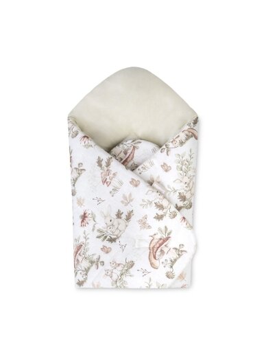 Cotton Baby Wrap 75x75 cm, Forest’s Gifts Beige, Sensillo Cotton Baby Wrap 75x75 cm, Forest’s Gifts Beige, Sensillo