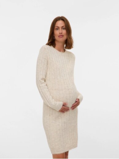 Maternity dress MLBrenda, Mama;licious (Birch/Melange) 3