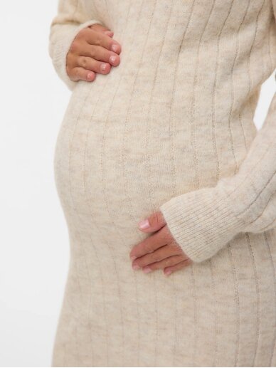 Maternity dress MLBrenda, Mama;licious (Birch/Melange) 1
