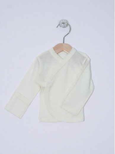 Merino wool baby shirt with silk Merino wool baby shirt with silk