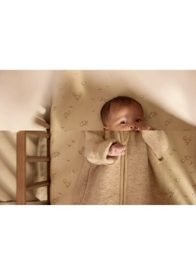 Merino Wool Sleeping Bag with Removable Sleeves 60 cm, TOG 2.0 - 2.5, Jollein, (Natural) 3 Merino Wool Sleeping Bag with Removable Sleeves 60 cm, TOG 2.0 - 2.5, Jollein, (Natural) 3