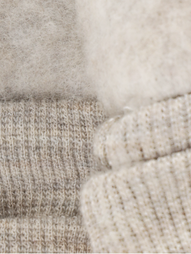 Mittens Wool Fleece 2-layer, Huttelihut dark blue (Kopija) 1
