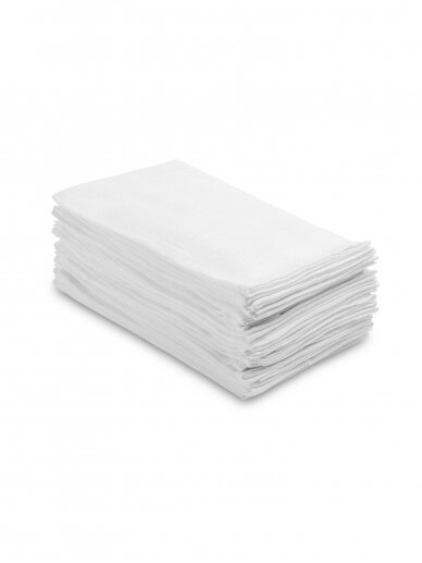 Gauze (muslin) diaper, 80x80cm, 1pc, White, Sensillo 1 Gauze (muslin) diaper, 80x80cm, 1pc, White, Sensillo 1