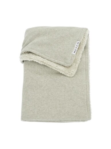 Meyco Blanket Knit Basic Teddy, Sand Melange, 75x100 cm Meyco Blanket Knit Basic Teddy, Sand Melange, 75x100 cm