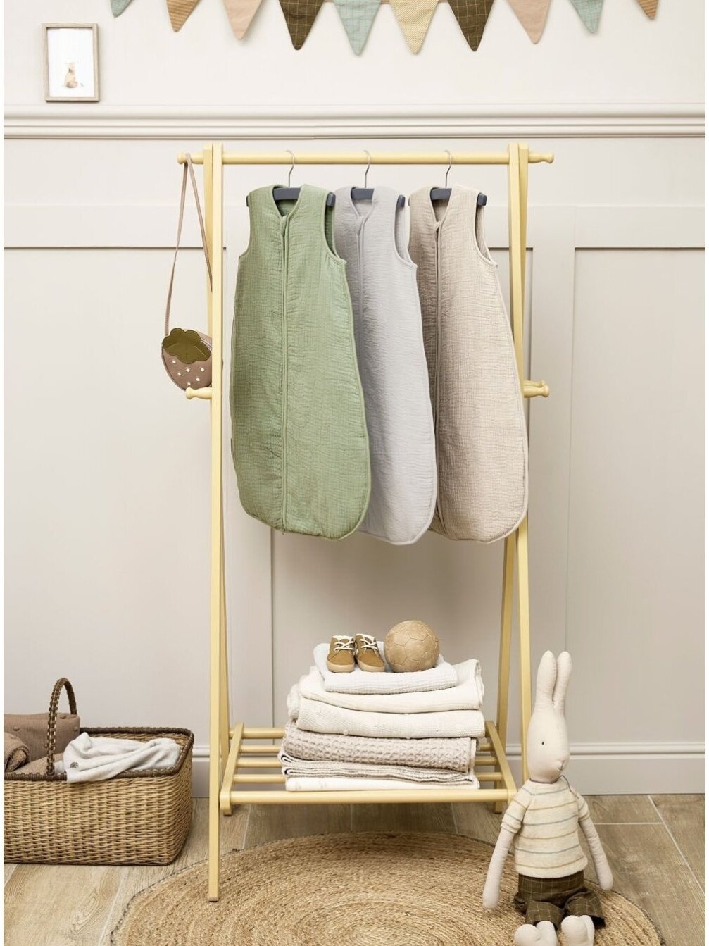Sleeping bag for baby, 110cm TOG 2.0, Meyco Baby (Olive green) 4 Sleeping bag for baby, 110cm TOG 2.0, Meyco Baby (Olive green) 4