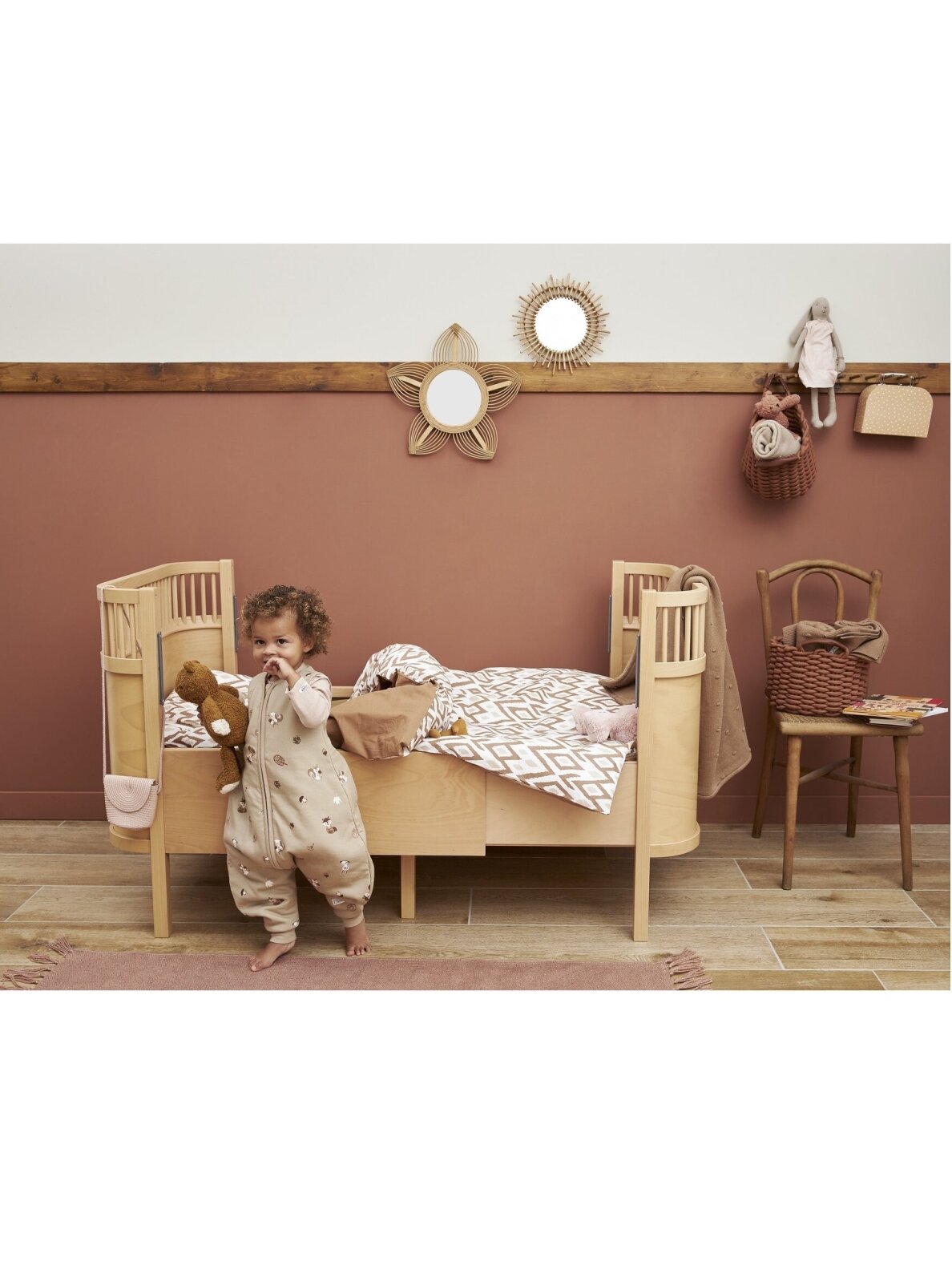 Baby sleep overall winter jumper, TOG 2.0, Meyco Baby, Forest Animals Sand, 104 cm. 2 Baby sleep overall winter jumper, TOG 2.0, Meyco Baby, Forest Animals Sand, 104 cm. 2