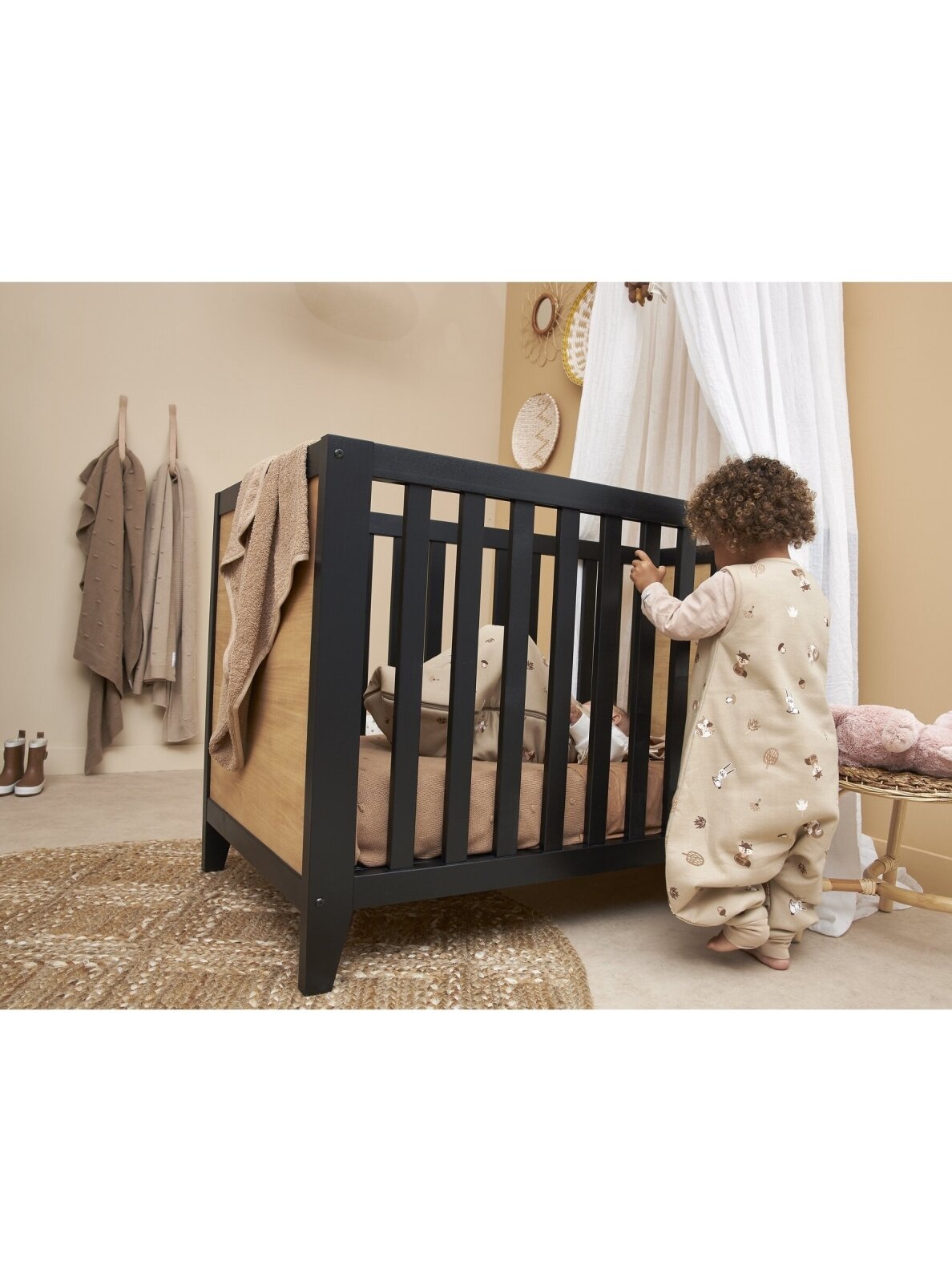 Baby sleep overall winter jumper, TOG 2.0, Meyco Baby, Forest Animals Sand, 104 cm. 4 Baby sleep overall winter jumper, TOG 2.0, Meyco Baby, Forest Animals Sand, 104 cm. 4