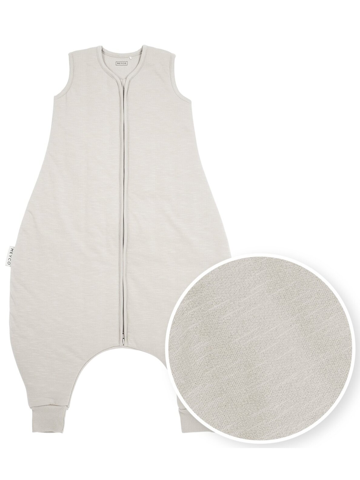 Baby sleep overall winter jumper, TOG 2.0, Meyco Baby, Slub greige, 80cm Baby sleep overall winter jumper, TOG 2.0, Meyco Baby, Slub greige, 80cm