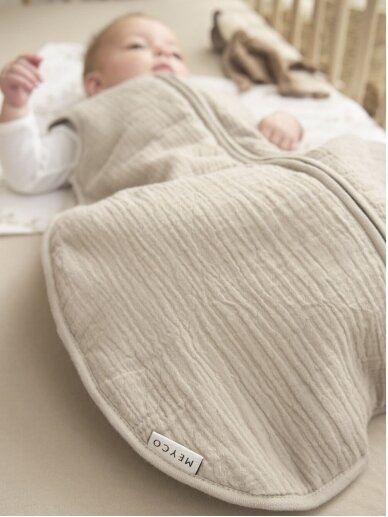 Sleeping bag for baby, 110 cm TOG 2.0, Meyco Baby (Sand) 3 Sleeping bag for baby, 110 cm TOG 2.0, Meyco Baby (Sand) 3