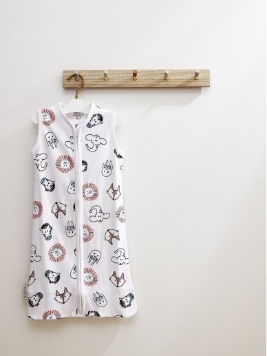 Sleeping bag for baby, by Meyco Baby, Animal, TOG 0.3, 60 cm. 2 Sleeping bag for baby, by Meyco Baby, Animal, TOG 0.3, 60 cm. 2