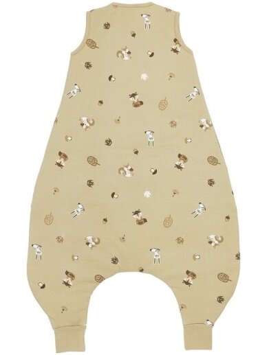 Baby sleep overall winter jumper, TOG 2.0, Meyco Baby, Forest Animals Sand, 104 cm. 1 Baby sleep overall winter jumper, TOG 2.0, Meyco Baby, Forest Animals Sand, 104 cm. 1