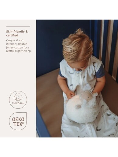 Sleeping bag for baby, by Meyco Baby, TOG 0.9, 90cm 2 Sleeping bag for baby, by Meyco Baby, TOG 0.9, 90cm 2