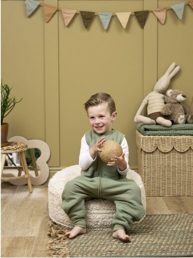 Baby sleep overall winter jumper, TOG 2.0, Meyco Baby 104 cm Olive green 4 Baby sleep overall winter jumper, TOG 2.0, Meyco Baby 104 cm Olive green 4