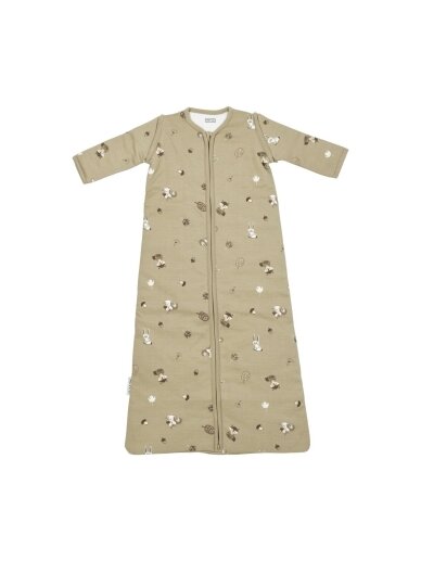Sleeping bag with detachable sleeves 110 cm, TOG 2.5, Meyco (Forest Animals Sand) Sleeping bag with detachable sleeves 110 cm, TOG 2.5, Meyco (Forest Animals Sand)