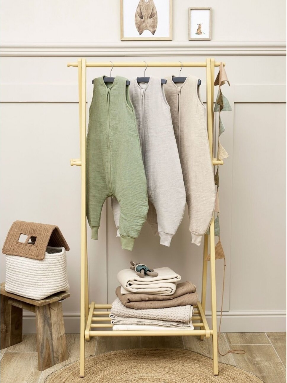 Baby sleep overall winter jumper, TOG 2.0, Meyco Baby 92 cm Sand 6 Baby sleep overall winter jumper, TOG 2.0, Meyco Baby 92 cm Sand 6