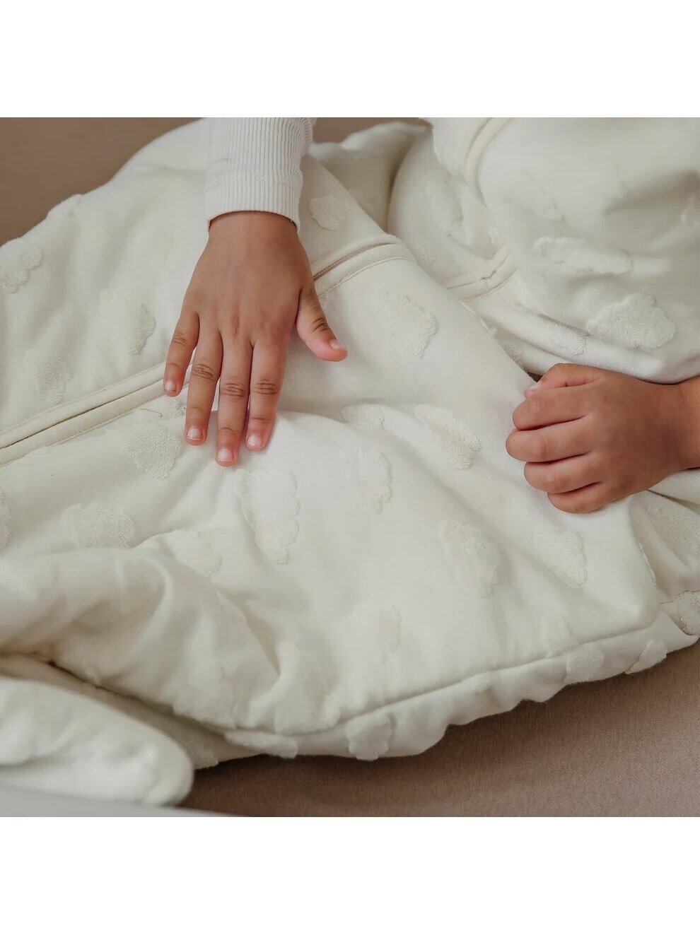 Sleeping bag for baby, Meyco Baby, 90cm, TOG 3.0 (Clouds) 2
